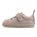 zapatillas deportivas nobuck calzado infantil barefoot ninos cordones velcro paterna rosapalo AW22 01