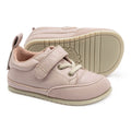 zapatillas deportivas nobuck calzado infantil barefoot ninos cordones velcro paterna rosapalo AW22 02