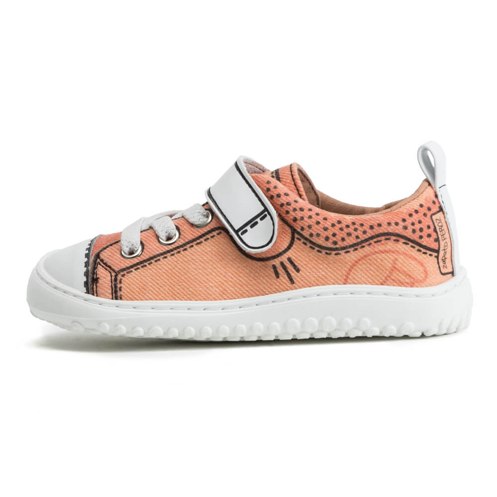 zapato infantil cordones flexible comodo diseño Paterna Comic coral SS22 01